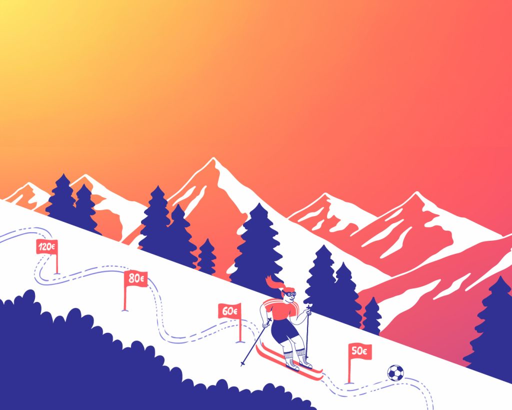 Banner esquiadora Mundial maio mobile